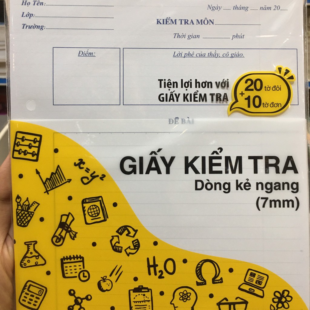 Giấy kiểm tra kẻ ngang Campus BM70G-30