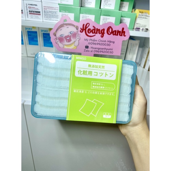 BÔNG TẨY TRANG MINISO NHẬT BẢN GÓI 180 MIẾNG