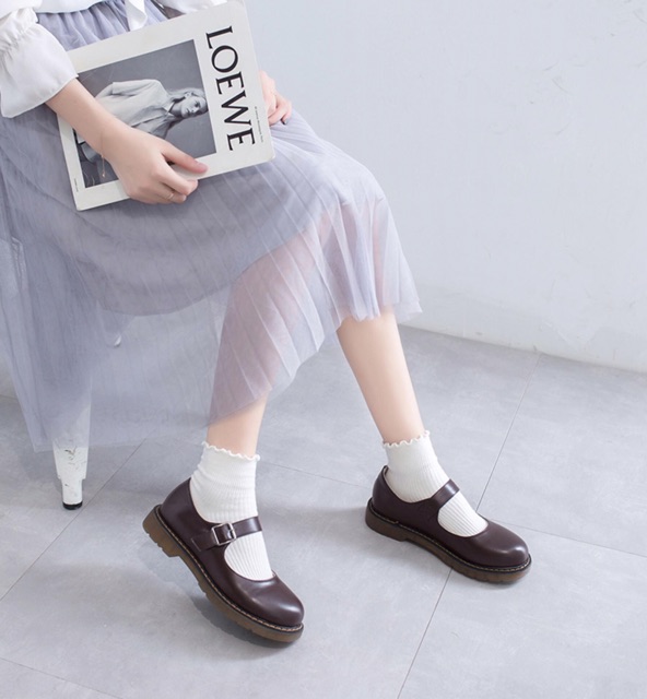 [CÓ SẴN] Giày Lolita vintage sinh viên nữ Kiểu Nhật Harajuku dễ thương phong cách retro oxford búp bê basic lenvintage