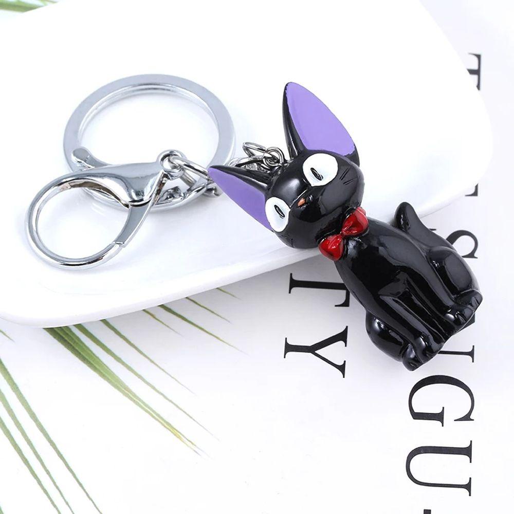 LANFY Móc Khóa Hình Mèo Hayao Miyazaki Màu Đen Dễ Thương