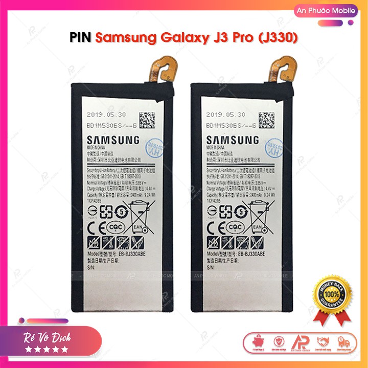 Pin Samsung J3 Pro / J330 - Pin Samsung Galaxy Zin Bóc Máy