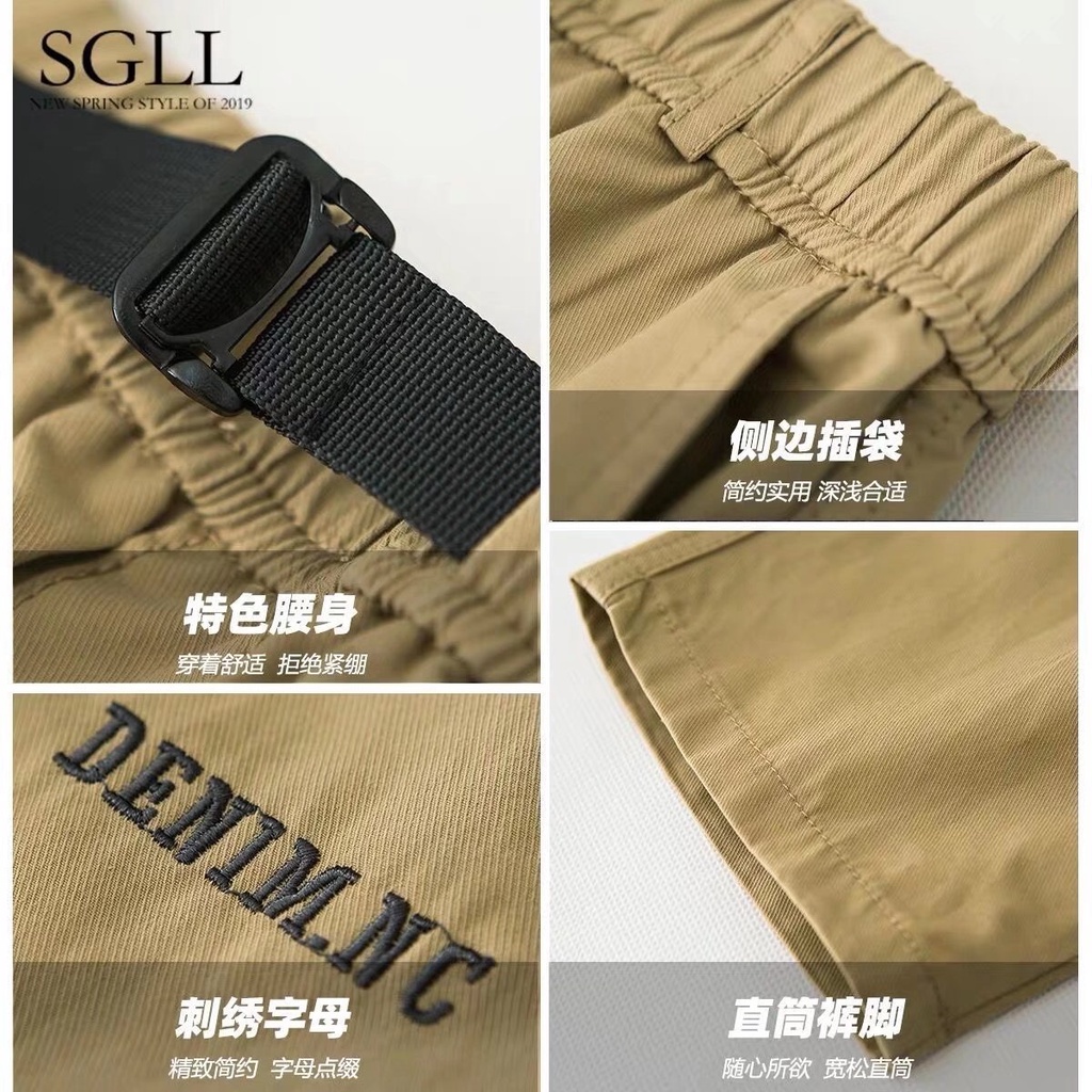 Quần dài ống rộng dáng suông thoải mái thời trang Hàn Quốc cho nam