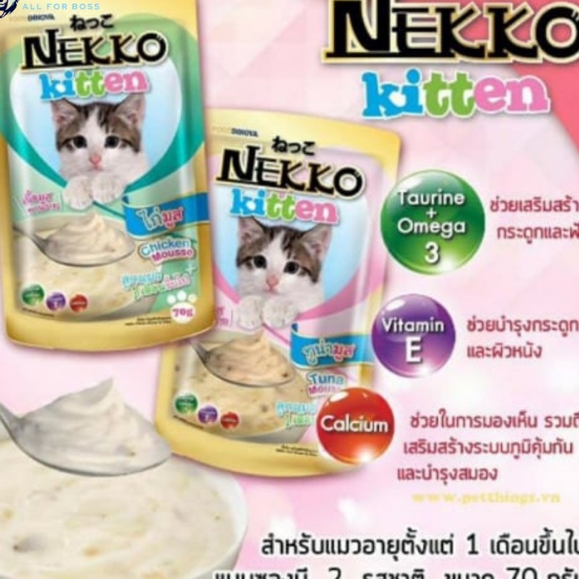 Thức ăn pate cho mèo con Nekko Kitten các vị 70g nhập khẩu từ Thái Lan