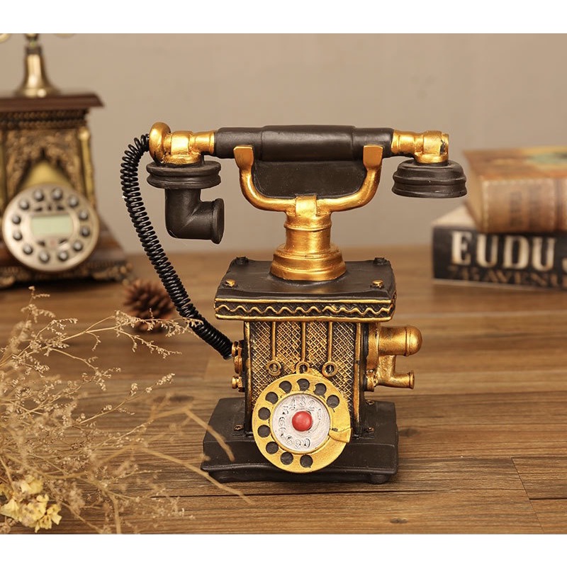 Mô Hình Điện Thoại Cổ Điển Trang Trí Phong Cách Vintage - mơdecor