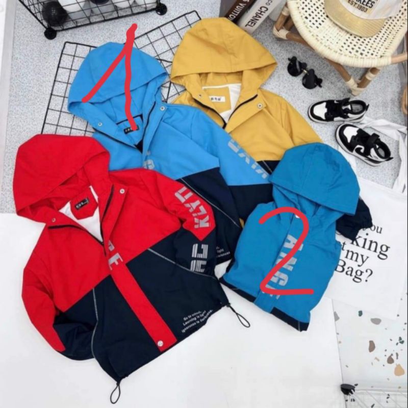 {22-38kg} Áo khoác gió bé trai size đại (hàng đẹp bán shop) M411