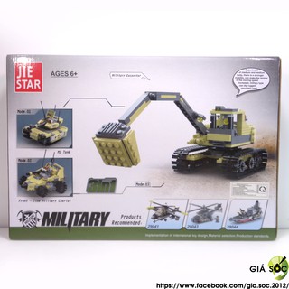 LEGO CAO CẤP 3 KIỂU XE JIE STAR SIZE ĐẠI 38X26 CM- 3 IN 1 - 346 PCS