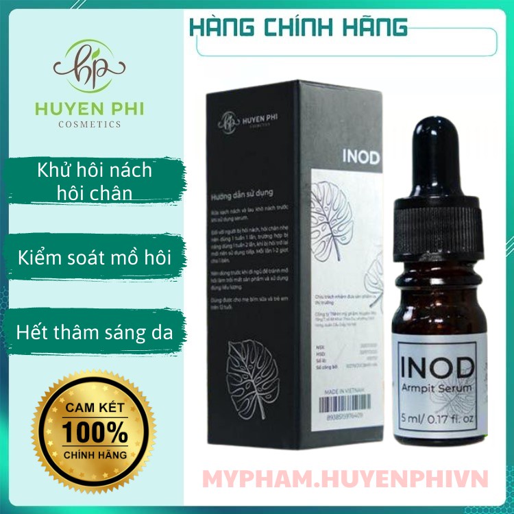 Serum hôi nách INOD Huyền Phi khử mùi hôi nách, hôi chân, giảm mùi cơ thể, giảm thâm sáng da