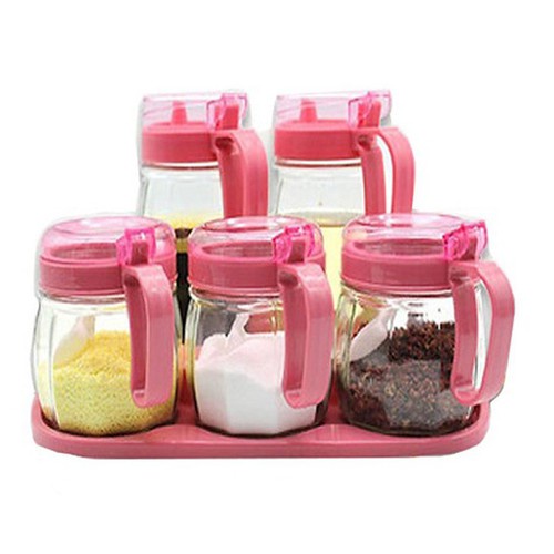 Hộp dựng gia vị, sét 5 món tiện dụng