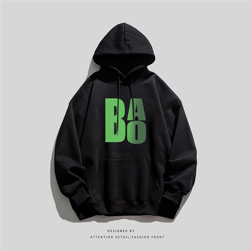 NRVP Áo Khoác Hoodie Tay Dài Dáng Rộng In Họa Tiết Phong Cách Hàn Quốc Dành Cho Nam Nữ