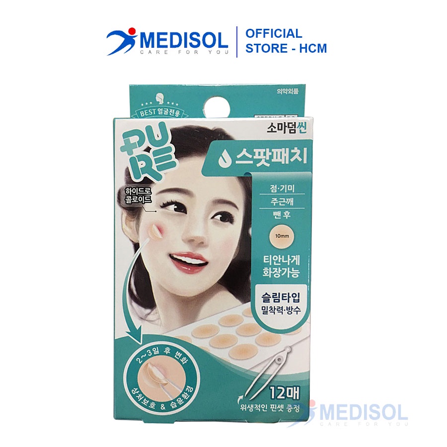 Miếng Dán Mụn - Somaderm 12 ( Hộp 12 Miếng)