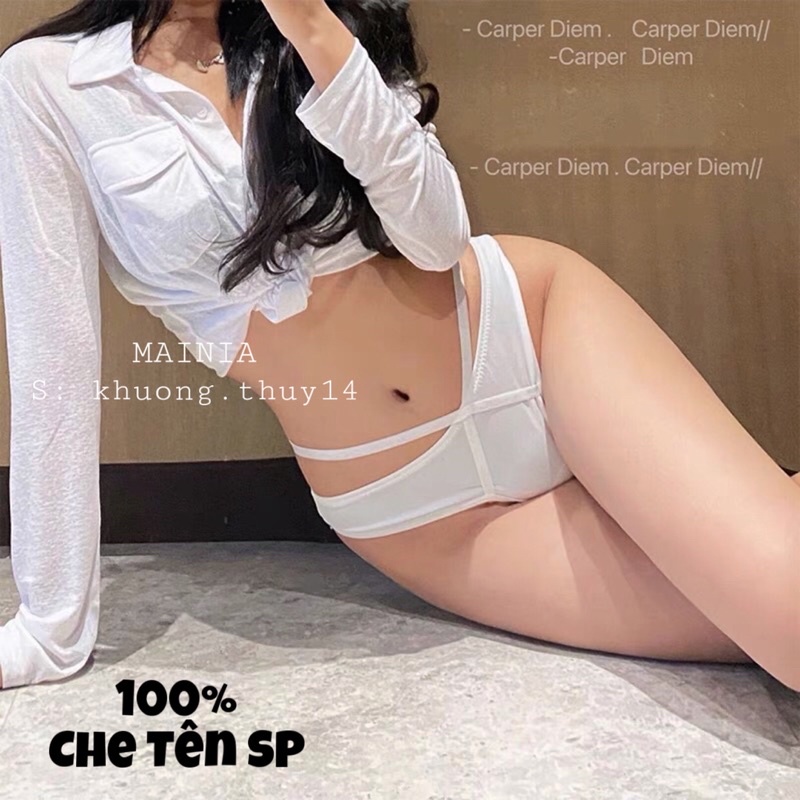 Quần Lót Thun Su Cao Cấp Dày Dặn Dây Chéo Hông Sexy Gợi Cảm Mainia Shop