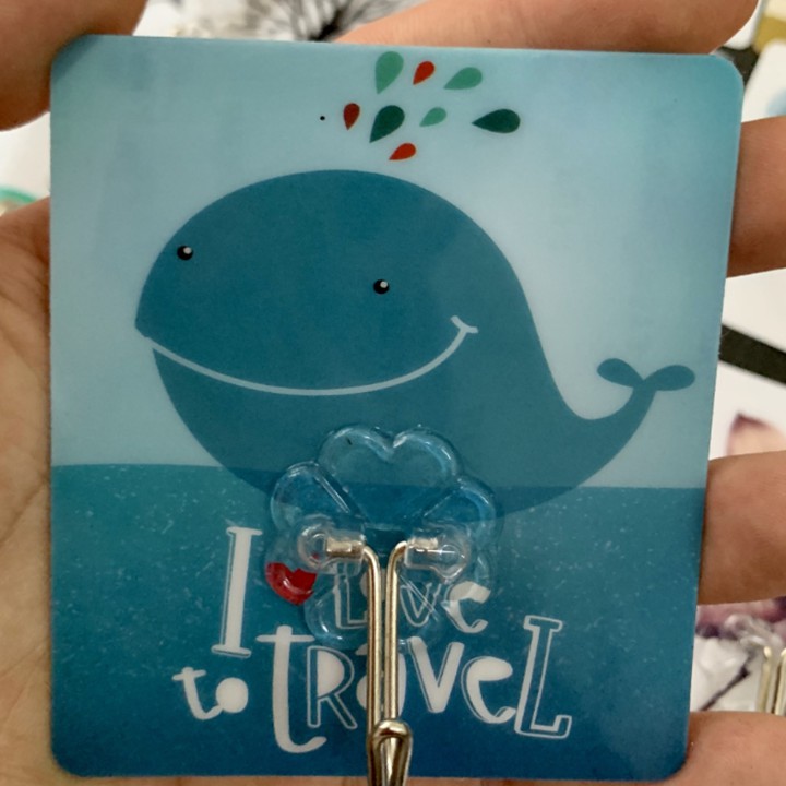 Móc Dán Tường Treo Đồ Màu 3D Siêu Dính, Siêu Bền Đa Năng