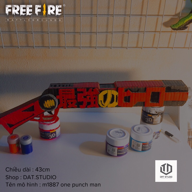 ⚡️Mô Hình Súng Free Fire M1887 One Funch Man 🔥Mô hình cháy nhất 10.10 ⭐️Cơ hội trúng code skin M1887🔥