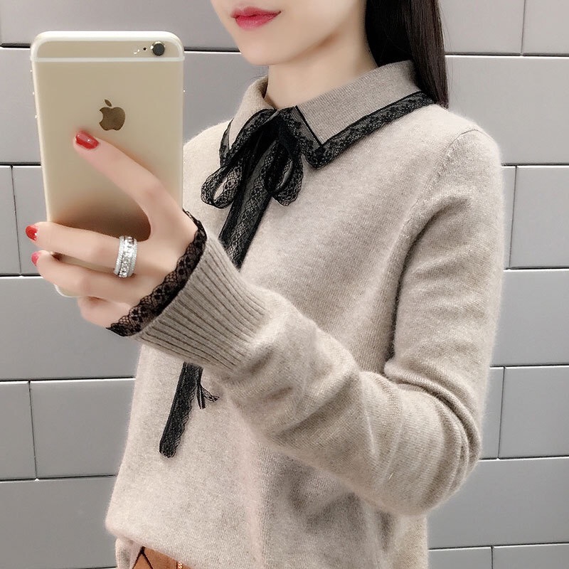 Áo Len Dáng Rộng Kiểu Hàn Quốc