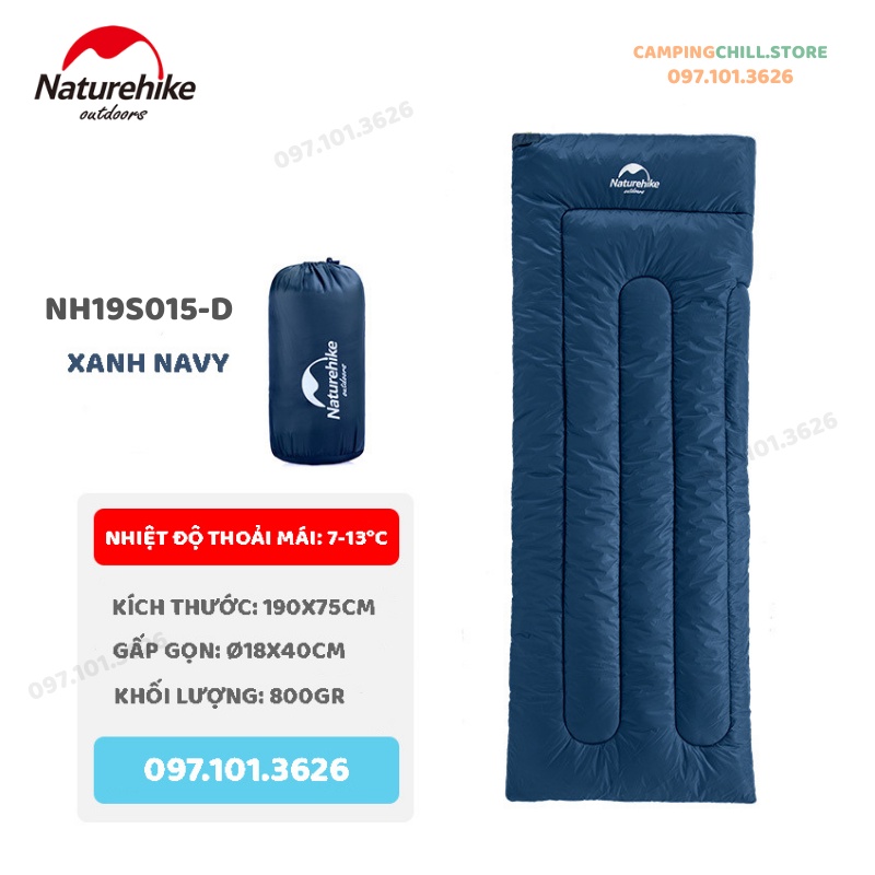 [CHÍNH HÃNG] TÚI NGỦ DÃ NGOẠI, CẮM TRẠI NATUREHIKE NH19S015-D | BigBuy360 - bigbuy360.vn