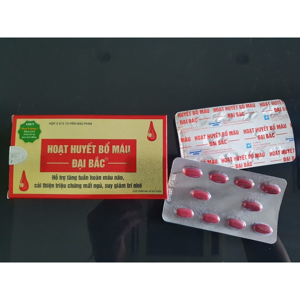 [CHÍNH HÃNG] Hoạt huyết bổ máu Đại Bắc - Hỗ trợ MẤT NGỦ - HOA MẮT - CHÓNG MẶT | BigBuy360 - bigbuy360.vn