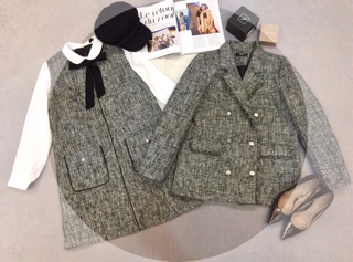 Set vest - đầm