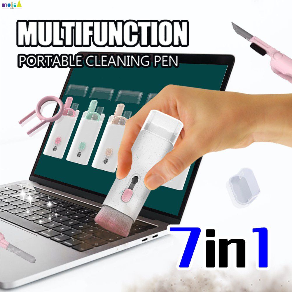 7 Trong 1 Bàn Phím Máy Tính Bộ Vệ Sinh Đa Năng Điện Thoại Di Động Màn Hình Khe Cắm Tai Nghe Bluetooth Bụi