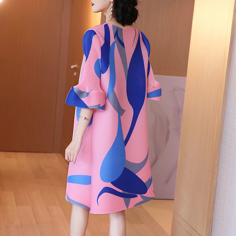 Đầm Dáng Rộng Xếp Ly Phong Cách Phương Tây Thời Trang Xuân Hè 2022 Cao Cấp