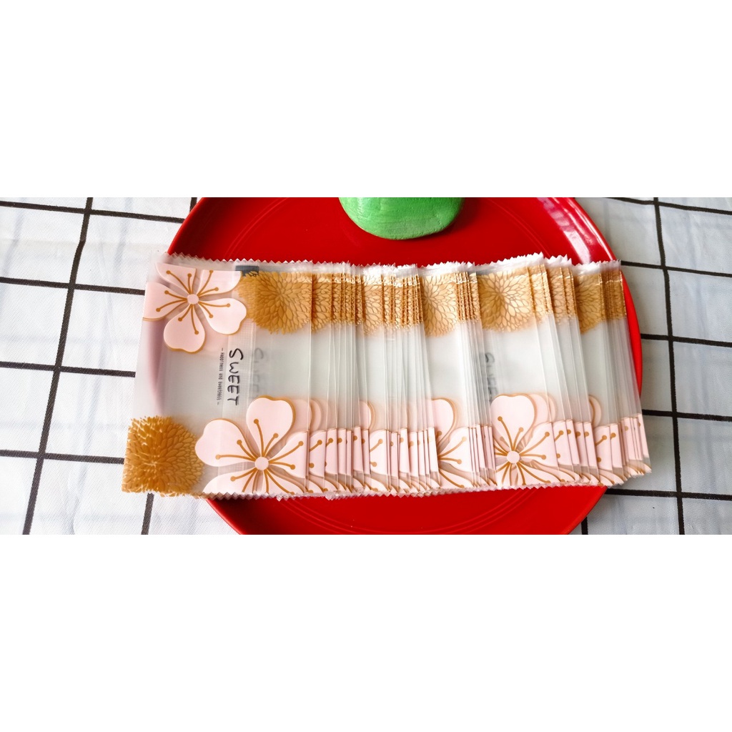 Set 100c Túi đựng bánh, mứt, kẹo nougat size 10cm*7cm