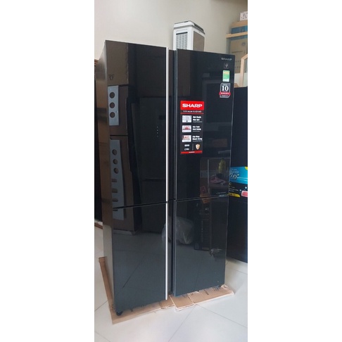 Tủ lạnh Sharp inverter 572 lít SJ-FXP640VG-BK Mặt gương ngăn cấp đông mềm
