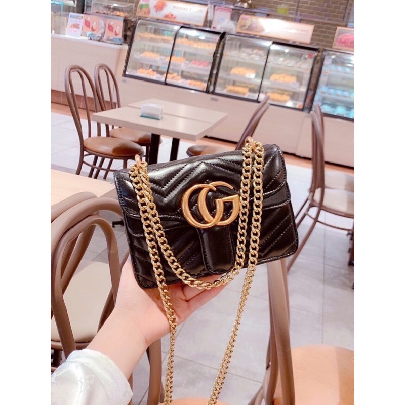 Túi đeo chéo , đeo vai phối xích sang chảnh shoptuixinh
