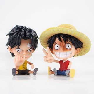 Sét 2 Mô Hình Luffy Và ACE Chibi - One Piece