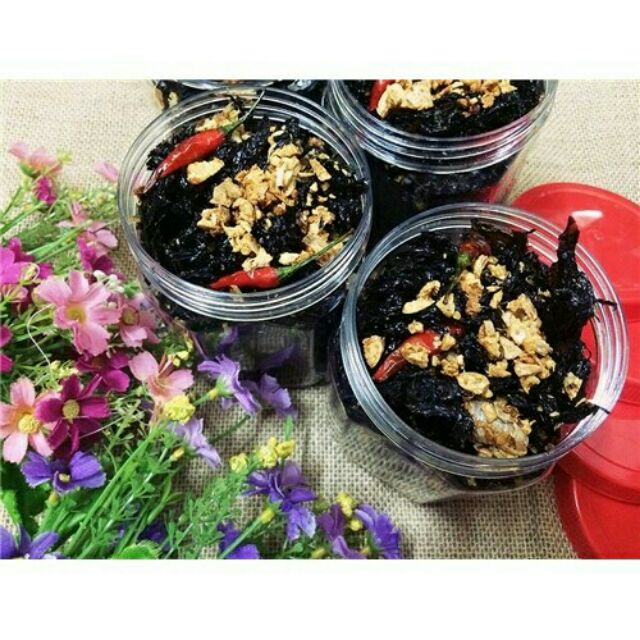 ( MIỄN SHIP Ở HCM) Combo 2 Hủ Rong biển cháy tỏi siêu ngon ( 60g/ hủ)( dạo/ ăn vặt/ ăn liền/ đặc sản)