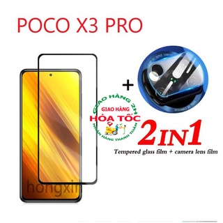 [Poco X3 Pro] Kính Cường Lực + Cường Lực Camera Cho Xiaomi Poco X3 Pro