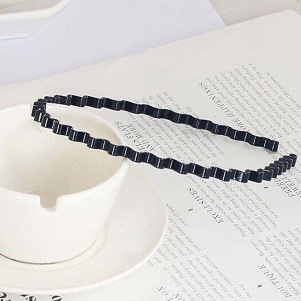 LILYES Băng Đô Kim Loại Gợn Sóng Mới Cho Nữ