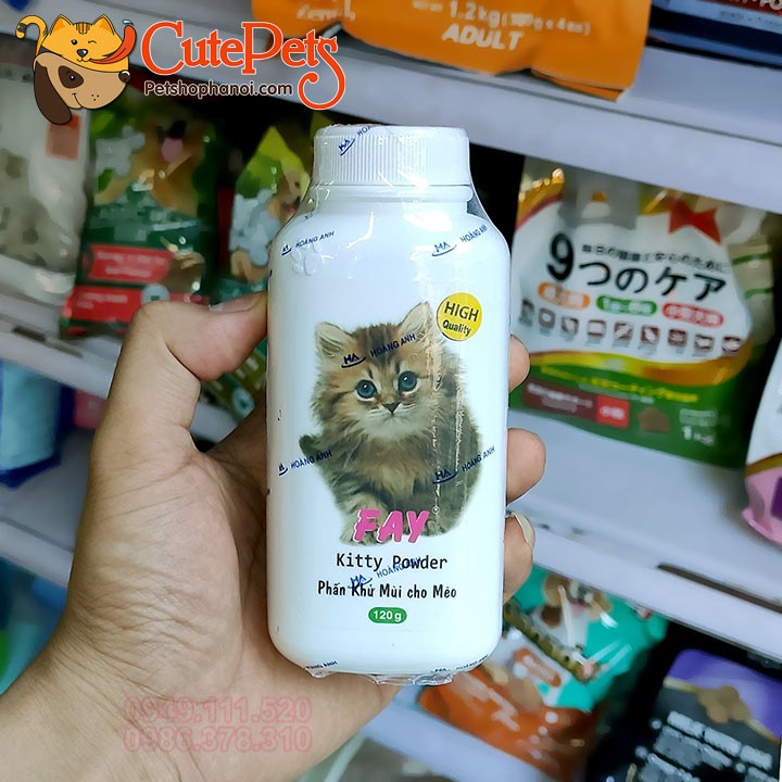 Phấn tắm khô Fay Puppy 120g Cho chó mèo con - Thức ăn chó mèo CutePets