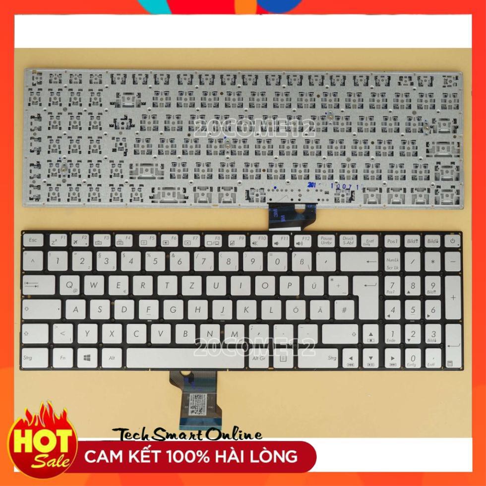  Bàn phím laptop Asus Zenbook UX52 UX52A UX52V UX52VS N501 N541 – UX501 BẠC Zin