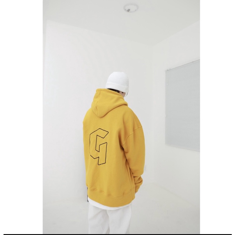 Áo Hoodies Nỉ GONZ Mùa Đông Form Rộng Màu Vàng áo khoác unisex form rộng nữ nam ,có mũ thời trang