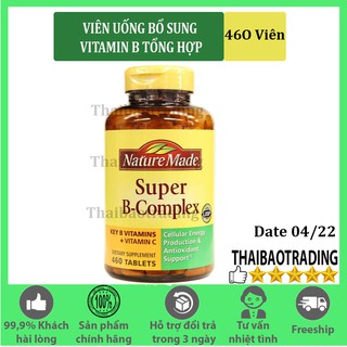 Viên Uống Bổ Sung Vitamin B Nature Made Super B Complex Của Mỹ 460 Viên
