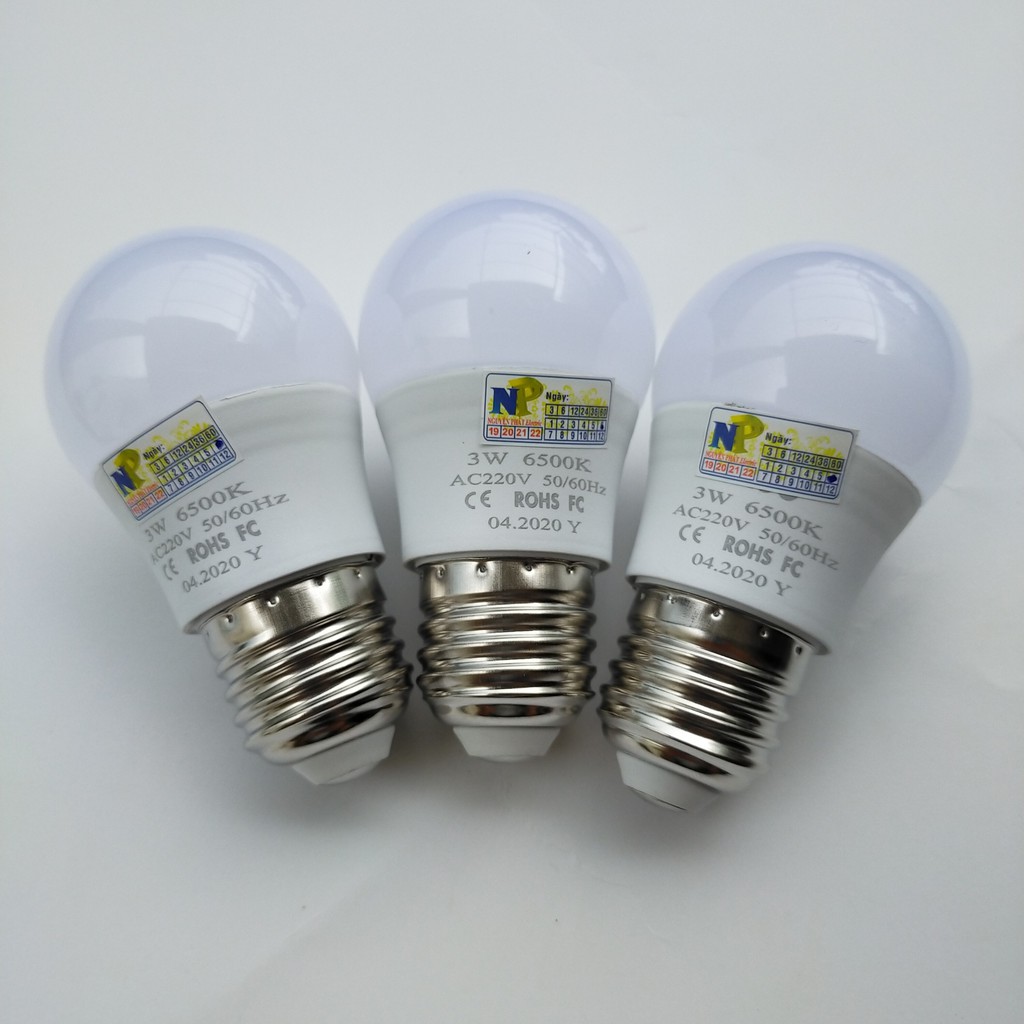 Bóng Đèn Led Bulb Kín Nước 3w Ánh Sáng Trắng/Vàng