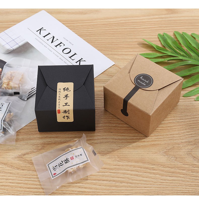 Hộp đựng quà, bánh kraft vuông - TQ07