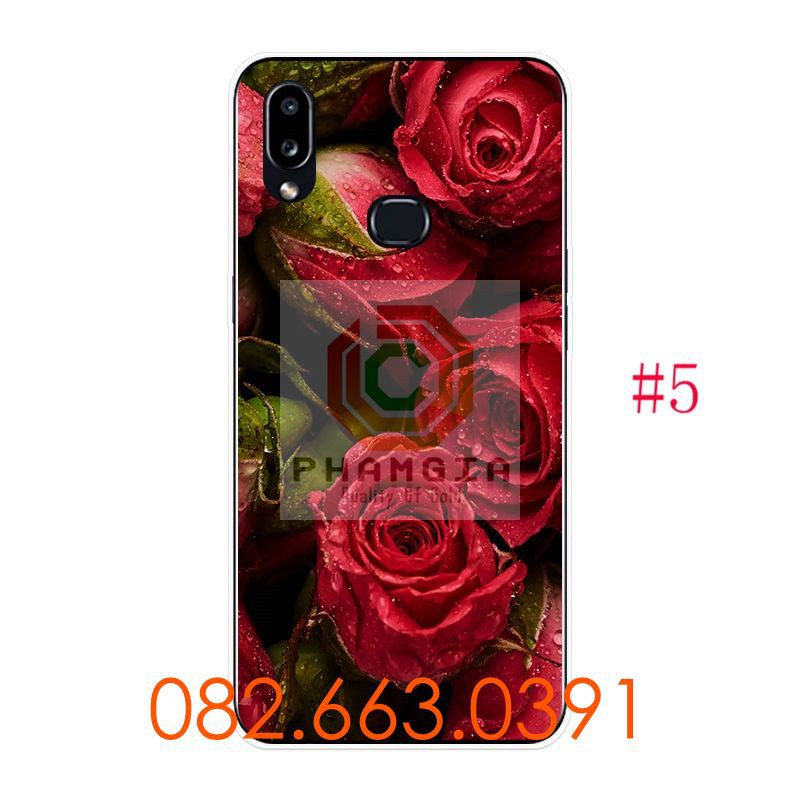 Ốp lưng Samsung A10S dẻo in hình bông hoa