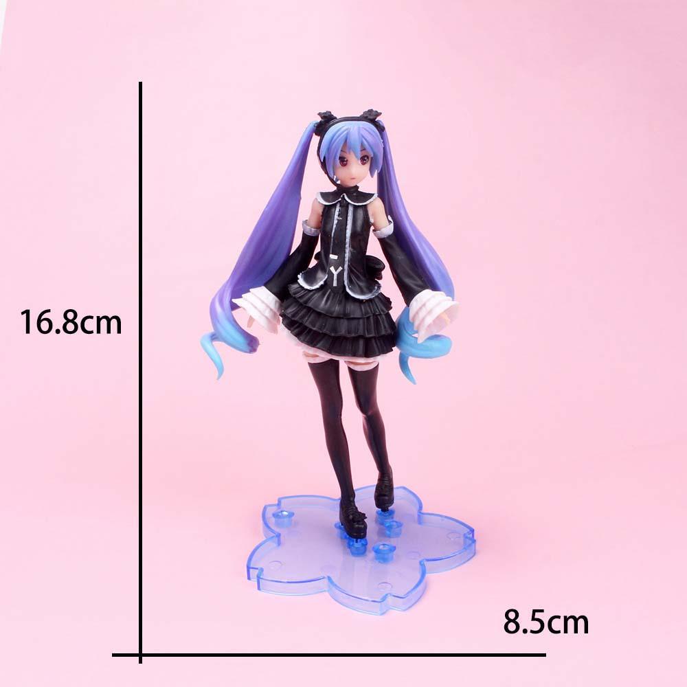 Mô Hình Đồ Chơi Nhân Vật Hatsune Miku Tóc Tím Đen Bằng PVC
