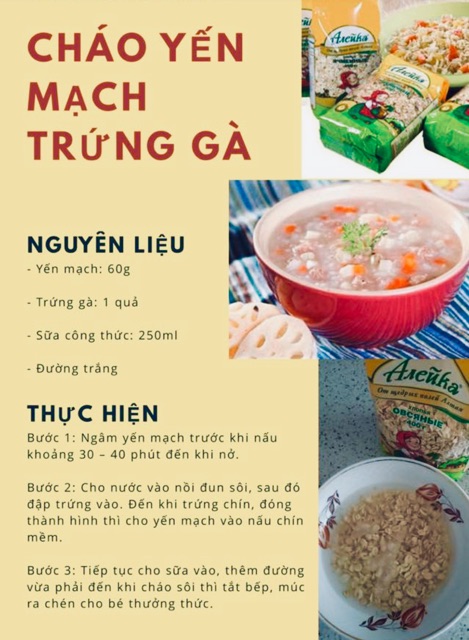 Yến mạch ngon chất lượng