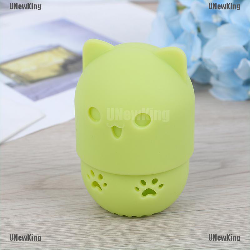 (hàng Mới Về) Hộp Đựng Mút Trang Điểm Bằng Silicon Mềm Hình Quả Trứng Tiện Dụng Giá Đỡ | BigBuy360 - bigbuy360.vn