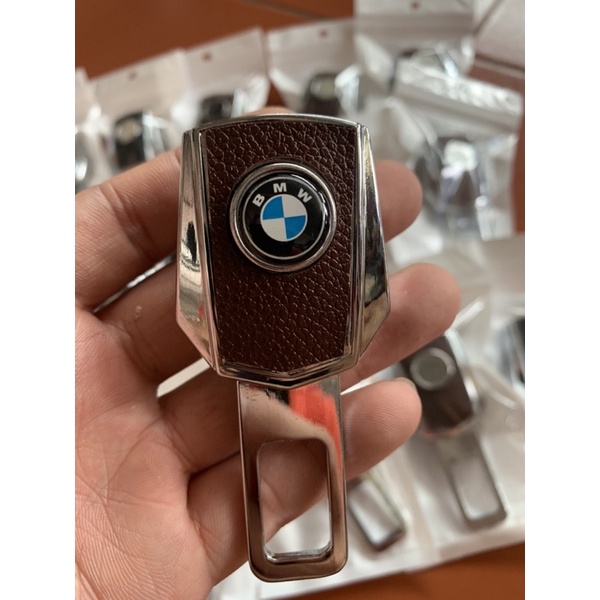 [⚡FLAST SALE⚡] Chốt khoá dây đai an toàn xe BMW, bản cải tiến hỗ trợ móc nối tiếp vật liệu inox bọc da dày dặn cao cấp