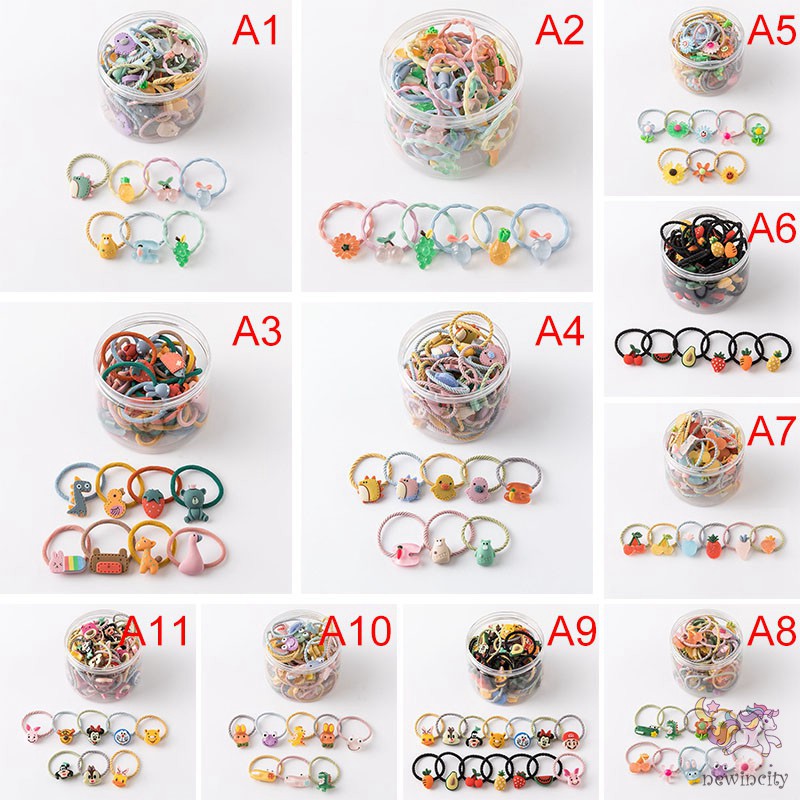 Dây Buộc Tóc Kiểu Hoạt Hình Xinh Xắn Phong Cách Hàn Quốc