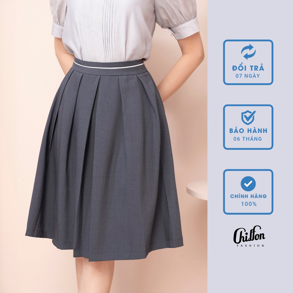 Chân váy công sở dáng xòe thiết kế by Chiffon