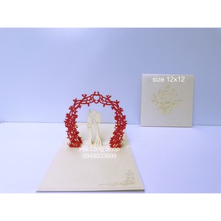 Đám Cưới 14 ( cổng hoa ) - Wedding - Thiệp 3D