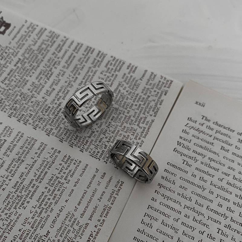 Nhẫn kim loại thời trang phong cách hiphop dành cho nam