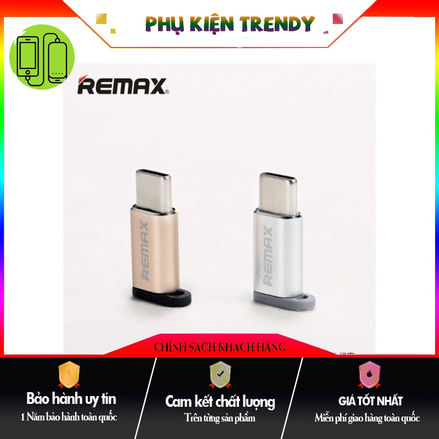 [HOT TREND] - [ GIẢM GIÁ ] ĐẦU ĐỔI MICRO USB -> TYPE-C REMAX (RA - USB1) CHUẨN HÀNG AUTH