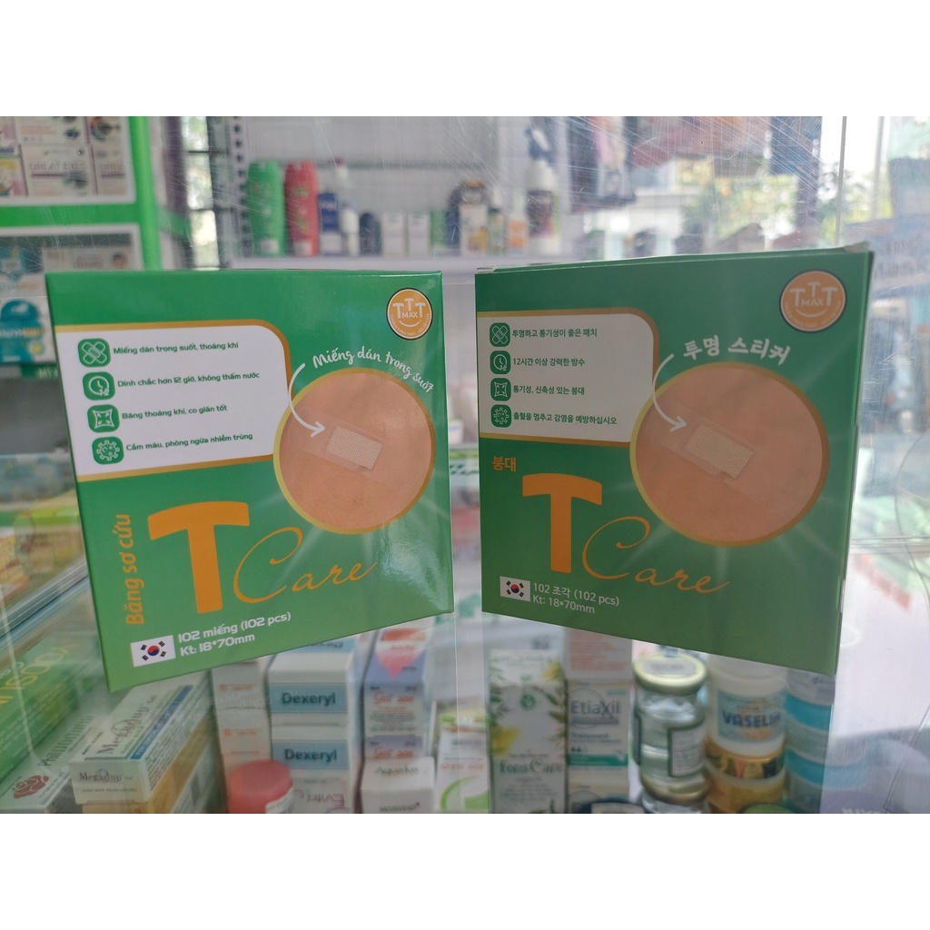 BĂNG KEO CÁ NHÂN T CARE CHỐNG NƯỚC, THẨM MỸ CAO, KHÔNG GÂY KÍCH ỨNG 18*70mm