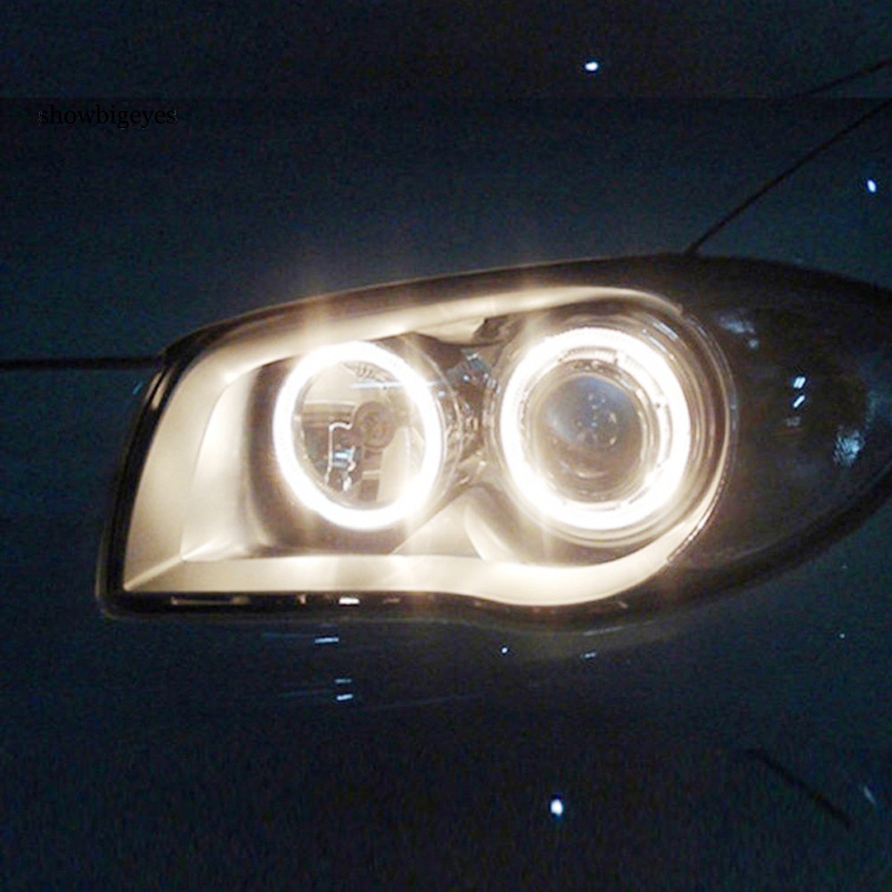Set 2 đèn pha mắt thiên thần vòng tròn 9-14V cho xe hơi