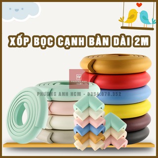 Cuộn Xốp Bọc Cạnh Bàn 2M - Dây Cao Su Che Bịt Cạnh Bàn, Ghế An Toàn Cho Bé