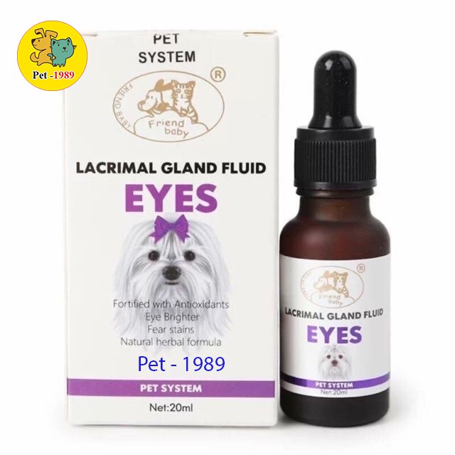 Siro Uống Chống Chảy Nước Mắt Ở Chó Mèo Lacrimal Gland Fluid Eyes 20ml Pet-1989